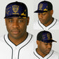 Personalized African-American Heroes Baseball Net Cap Bison Buffalo Soldiers - Blue Grunge Style - African Pride