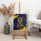 Personalized African-American Heroes Canvas Wall Art Bison Buffalo Soldiers - Blue Grunge Style - African Pride