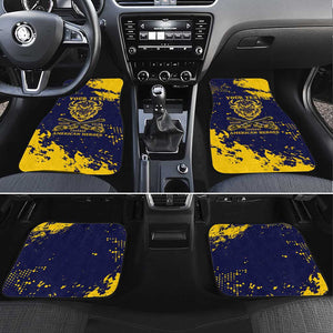 Personalized African-American Heroes Car Mats Bison Buffalo Soldiers - Blue Grunge Style - African Pride