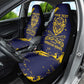Personalized African-American Heroes Car Seat Cover Bison Buffalo Soldiers - Blue Grunge Style - African Pride