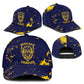 Personalized African-American Heroes Classic Cap Bison Buffalo Soldiers - Blue Grunge Style - African Pride