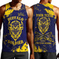 Personalized African-American Heroes Men Tank Top Bison Buffalo Soldiers - Blue Grunge Style - African Pride
