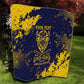 Personalized African-American Heroes Quilt Bison Buffalo Soldiers - Blue Grunge Style - African Pride