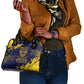 Personalized African-American Heroes Shoulder Handbag Bison Buffalo Soldiers - Blue Grunge Style - African Pride