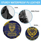 Personalized African-American Heroes Spare Tire Cover Bison Buffalo Soldiers - Blue Grunge Style - African Pride