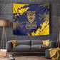 Personalized African-American Heroes Tapestry Bison Buffalo Soldiers - Blue Grunge Style - African Pride