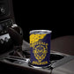 Personalized African-American Heroes Tumbler Cup Bison Buffalo Soldiers - Blue Grunge Style - African Pride