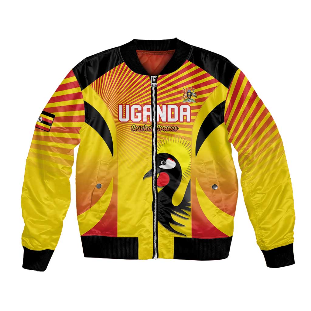 Custom Uganda Cricket Bomber Jacket Go Champions - African Pride