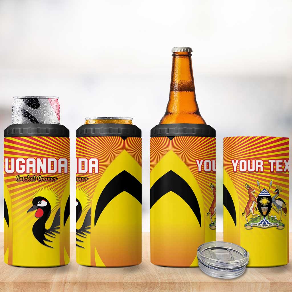 Custom Uganda Cricket 4 in 1 Can Cooler Tumbler Go Champions - African Pride