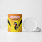 Custom Uganda Cricket Ceramic Mug Go Cricket Cranes Go