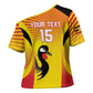 Custom Uganda Cricket Cross Shoulder Shirt Go Cricket Cranes Go