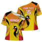 Custom Uganda Cricket Cross Shoulder Shirt Go Cricket Cranes Go