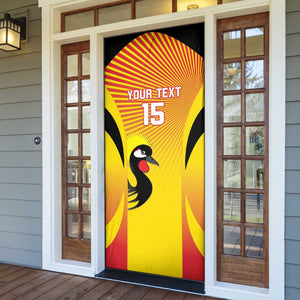Custom Uganda Cricket Door Cover Go Cricket Cranes Go