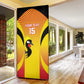 Custom Uganda Cricket Door Cover Go Cricket Cranes Go