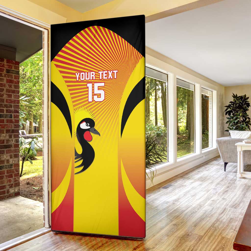 Custom Uganda Cricket Door Cover Go Cricket Cranes Go