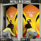 Custom Uganda Cricket Door Cover Go Cricket Cranes Go