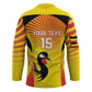 Custom Uganda Cricket Hockey Jersey Go Cricket Cranes Go