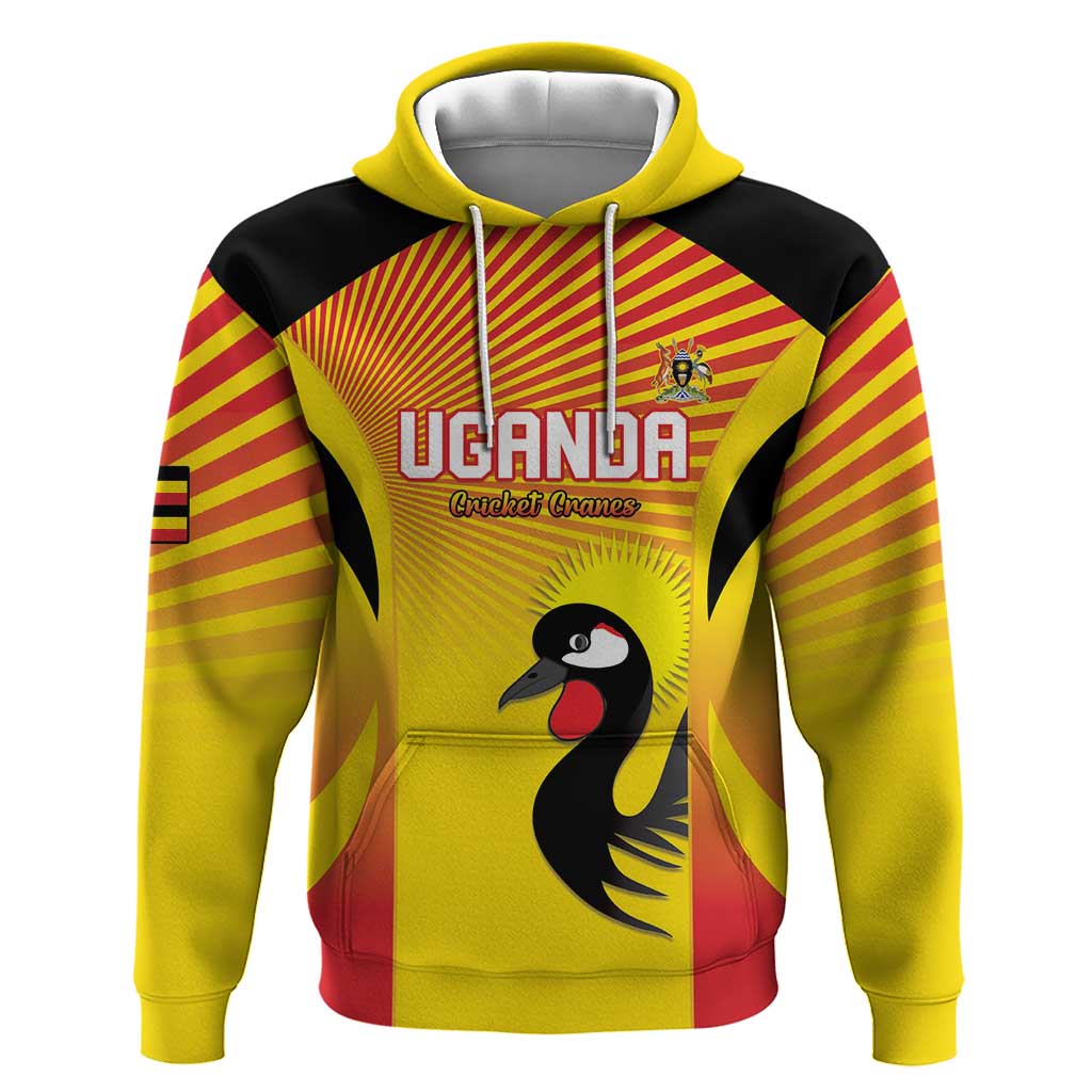 Custom Uganda Cricket Hoodie Go Champions - African Pride