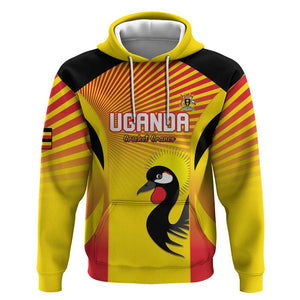 Custom Uganda Cricket Hoodie Go Champions - African Pride