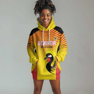 Custom Uganda Cricket Hoodie Dress Go Champions - African Pride