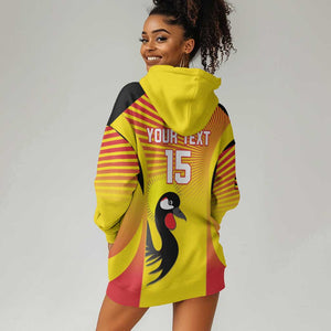 Custom Uganda Cricket Hoodie Dress Go Champions - African Pride