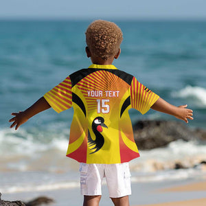 Custom Uganda Cricket Kid Hawaiian Shirt Go Champions - African Pride