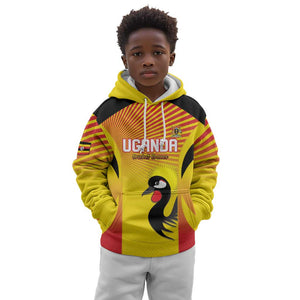 Custom Uganda Cricket Kid Hoodie Go Champions - African Pride