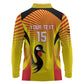 Custom Uganda Cricket Long Sleeve Polo Shirt Go Champions - African Pride