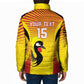 Custom Uganda Cricket Padded Jacket Go Cricket Cranes Go