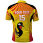 Custom Uganda Cricket Polo Shirt Go Champions - African Pride