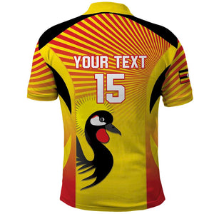 Custom Uganda Cricket Polo Shirt Go Champions - African Pride