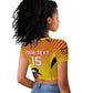 Custom Uganda Cricket Raglan Cropped T shirt Go Champions - African Pride