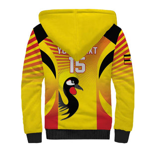 Custom Uganda Cricket Sherpa Hoodie Go Champions - African Pride