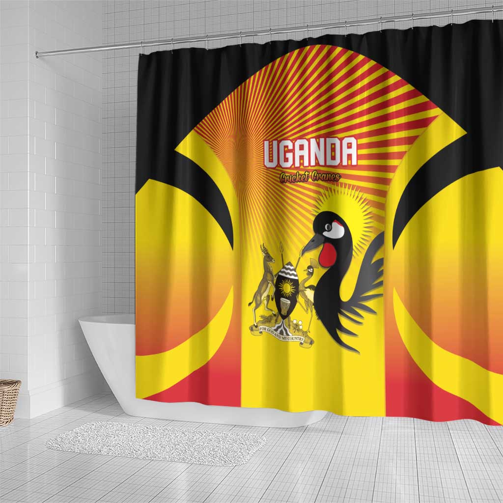 Uganda Cricket Shower Curtain Go Champions - African Pride