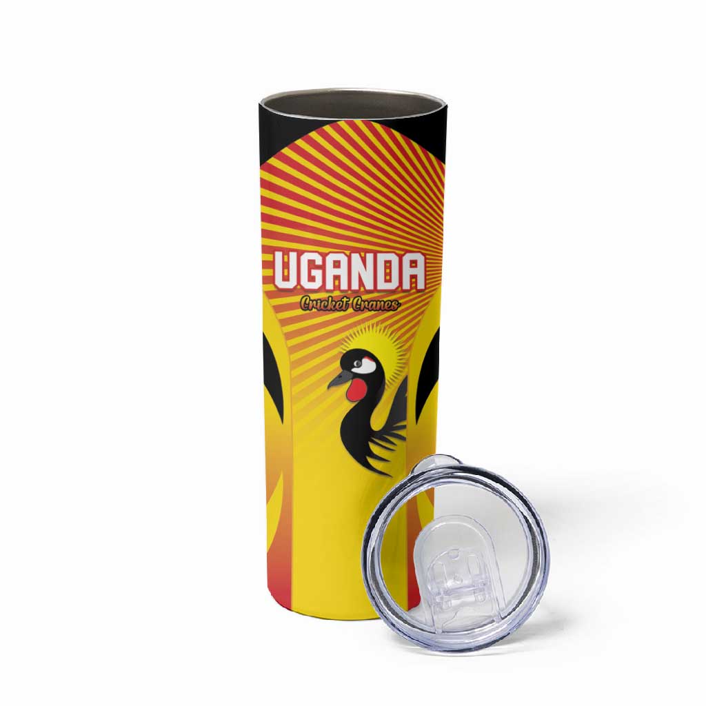 Custom Uganda Cricket Skinny Tumbler Go Champions - African Pride