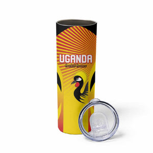 Custom Uganda Cricket Skinny Tumbler Go Champions - African Pride
