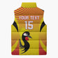 Custom Uganda Cricket Sleeveless Puffer Jacket Go Cricket Cranes Go
