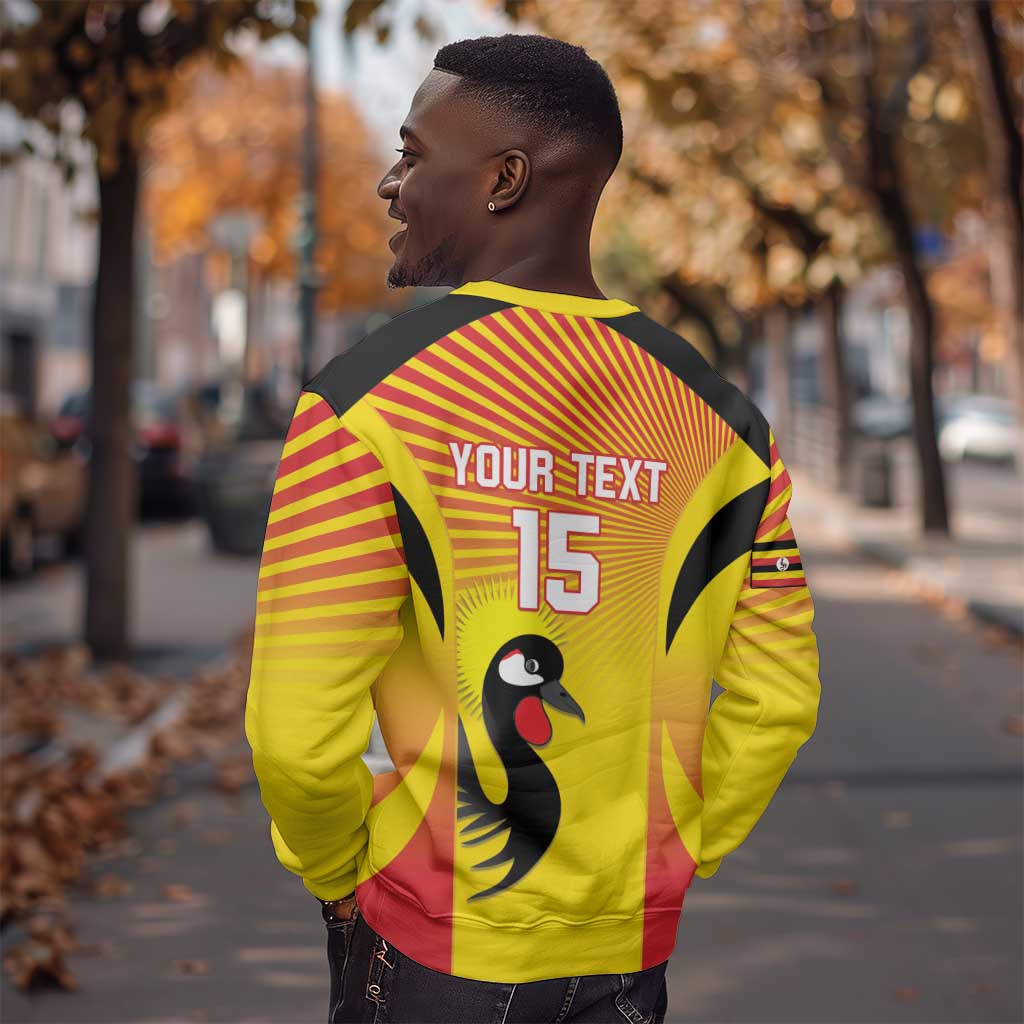 Custom Uganda Cricket Sweatshirt Go Champions - African Pride