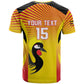 Custom Uganda Cricket T shirt Go Champions - African Pride