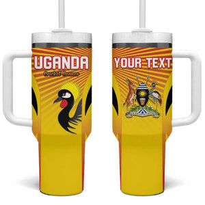 Custom Uganda Cricket Tumbler With Handle Go Champions - African Pride
