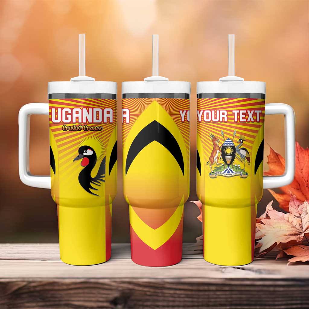 Custom Uganda Cricket Tumbler With Handle Go Champions - African Pride