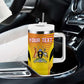 Custom Uganda Cricket Tumbler With Handle Go Champions - African Pride