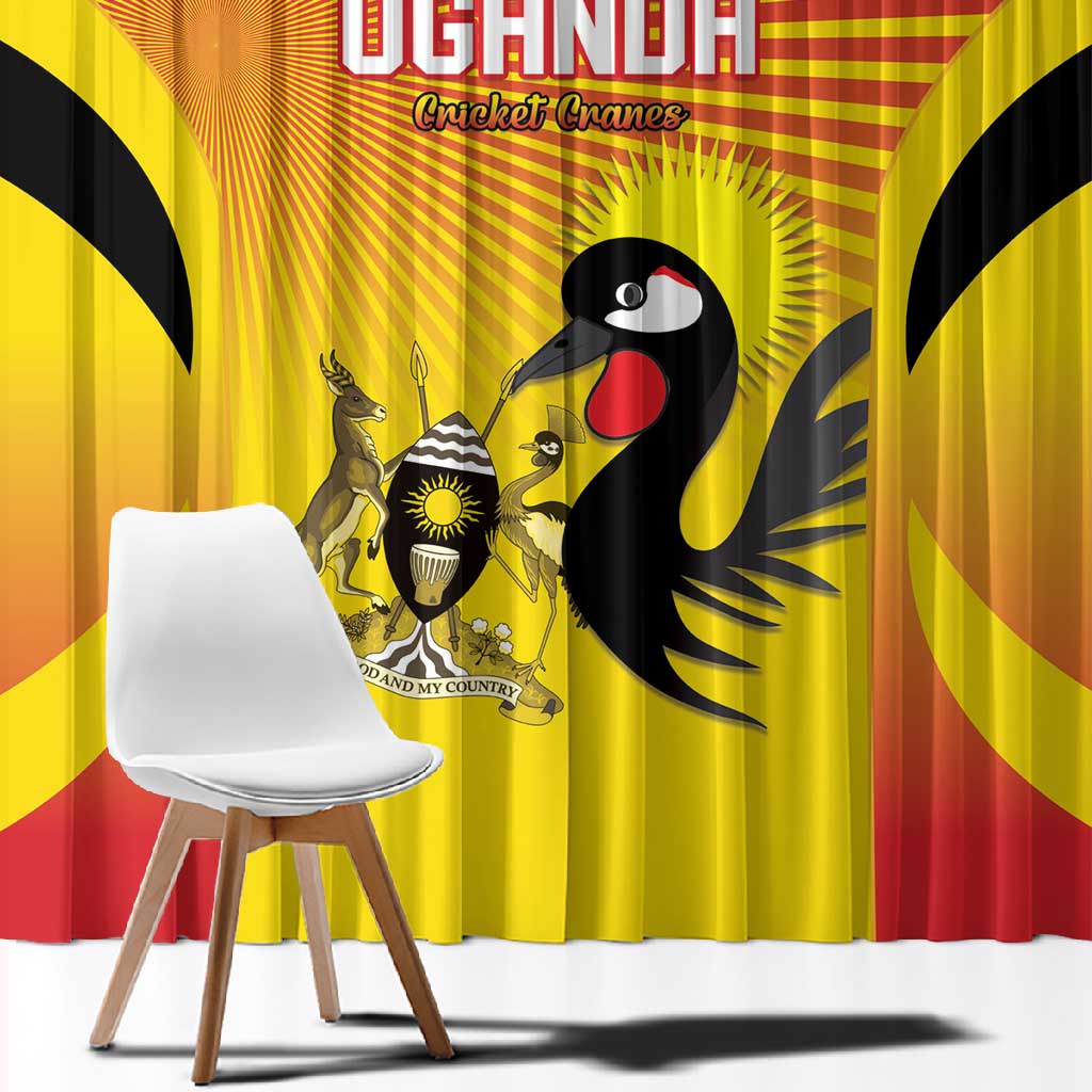 Uganda Cricket Window Curtain Go Champions - African Pride