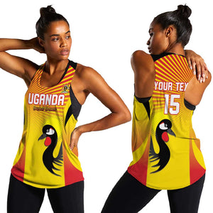 Custom Uganda Cricket Women Racerback Tank Go Champions - African Pride