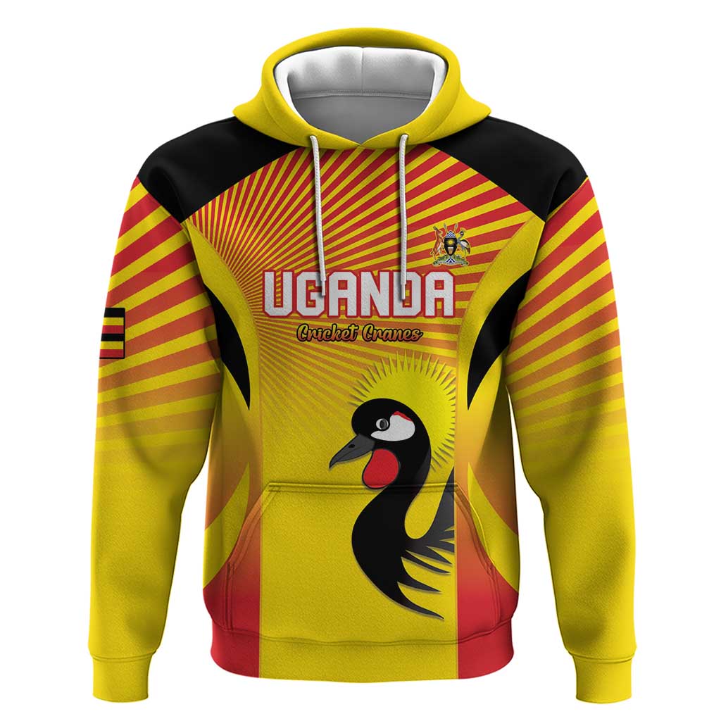 Custom Uganda Cricket Zip Hoodie Go Champions - African Pride