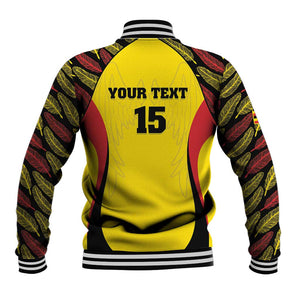 Custom Uganda Cricket Baseball Jacket Come On Cricket Cranes - African Pride