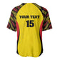 Custom Uganda Cricket Baseball Jersey Come On Cricket Cranes - African Pride