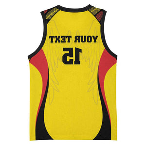 Custom Uganda Cricket Basketball Jersey Come On Cricket Cranes - African Pride