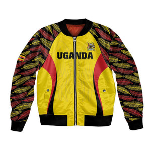 Custom Uganda Cricket Bomber Jacket Come On Cricket Cranes - African Pride