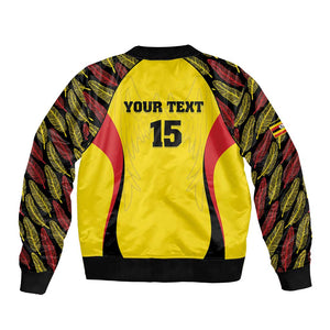 Custom Uganda Cricket Bomber Jacket Come On Cricket Cranes - African Pride